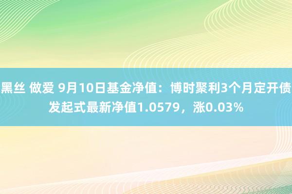 黑丝 做爱 9月10日基金净值：博时聚利3个月定开债发起式最新净值1.0579，涨0.03%