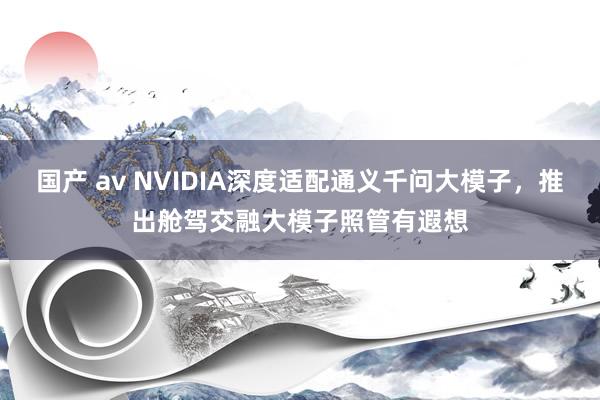 国产 av NVIDIA深度适配通义千问大模子，推出舱驾交融大模子照管有遐想