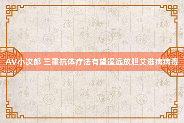 AV小次郎 三重抗体疗法有望遥远放胆艾滋病病毒