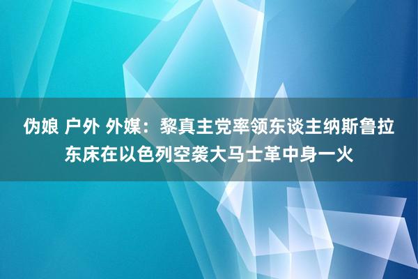 伪娘 户外 外媒：黎真主党率领东谈主纳斯鲁拉东床在以色列空袭大马士革中身一火