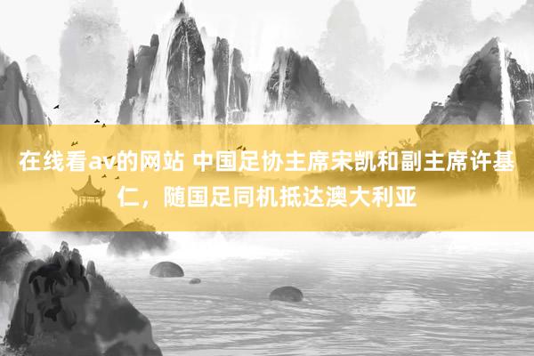 在线看av的网站 中国足协主席宋凯和副主席许基仁，随国足同机抵达澳大利亚