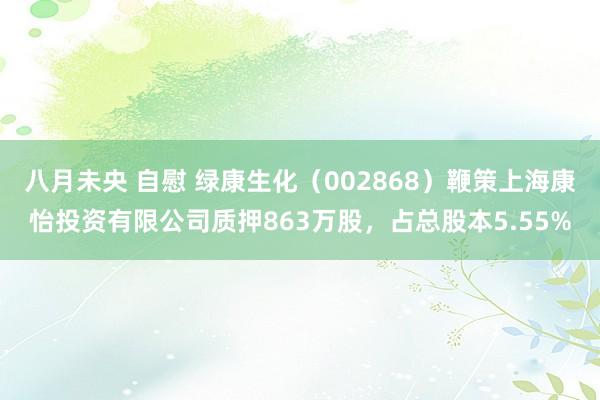 八月未央 自慰 绿康生化（002868）鞭策上海康怡投资有限公司质押863万股，占总股本5.55%