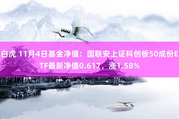 白虎 11月4日基金净值：国联安上证科创板50成份ETF最新净值0.617，涨1.58%