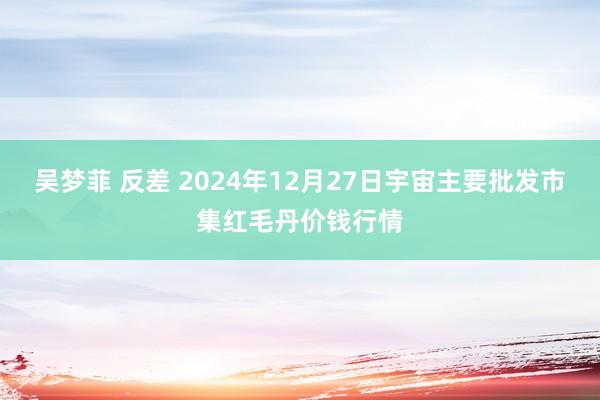 吴梦菲 反差 2024年12月27日宇宙主要批发市集红毛丹价钱行情