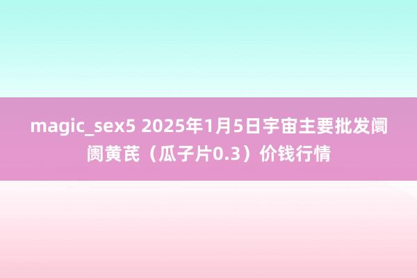 magic_sex5 2025年1月5日宇宙主要批发阛阓黄芪（瓜子片0.3）价钱行情