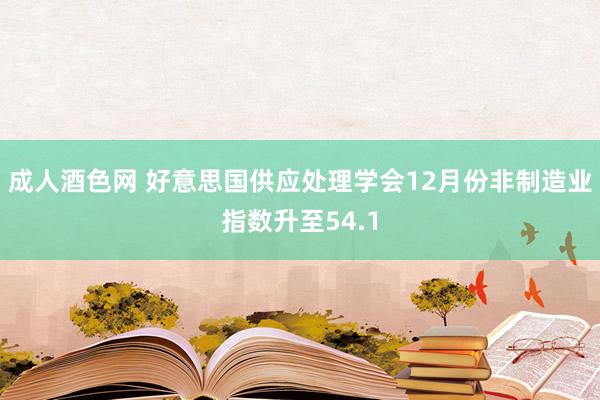 成人酒色网 好意思国供应处理学会12月份非制造业指数升至54.1